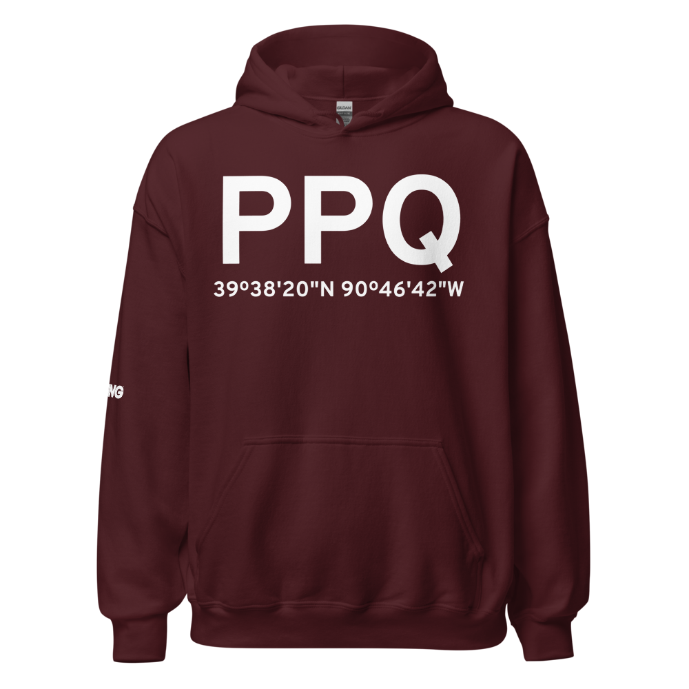 Pittsfield (KPPQ) Airport Hoodie Sweatshirt 