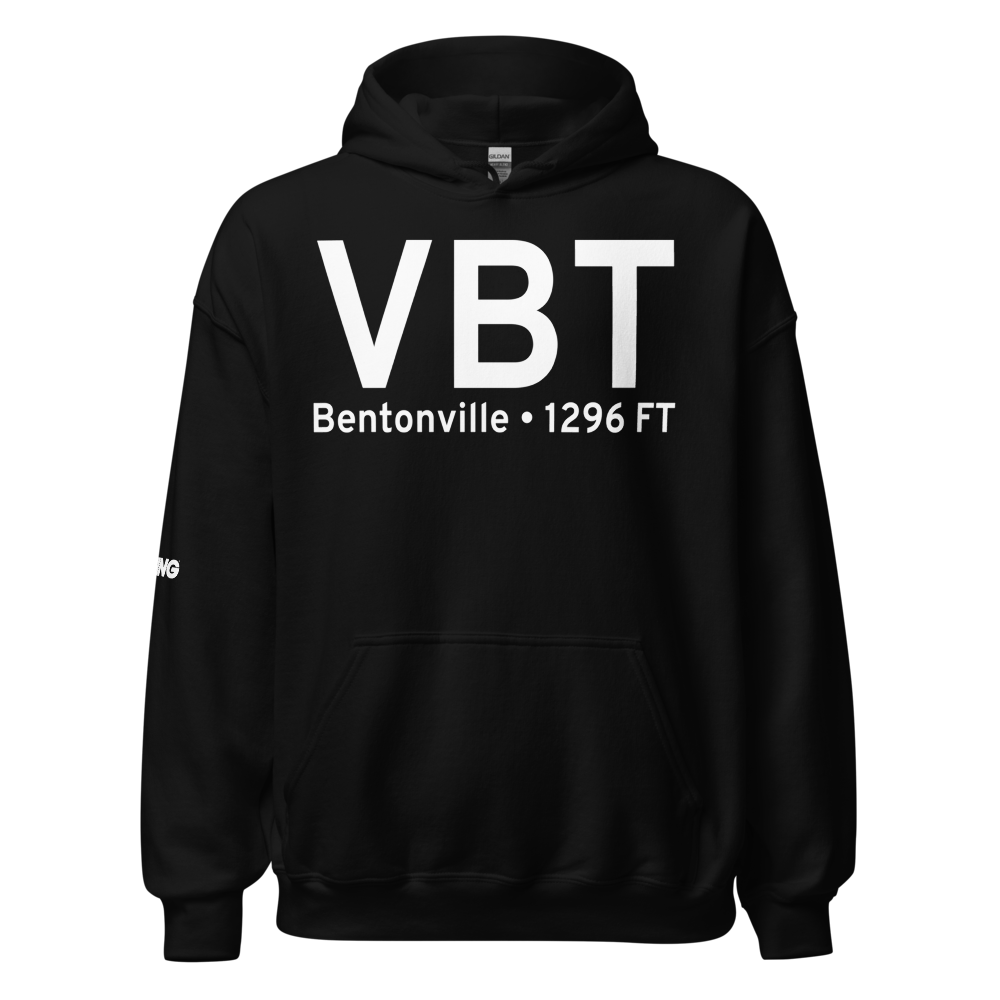 Bentonville (KVBT) Airport Hoodie Sweatshirt 
