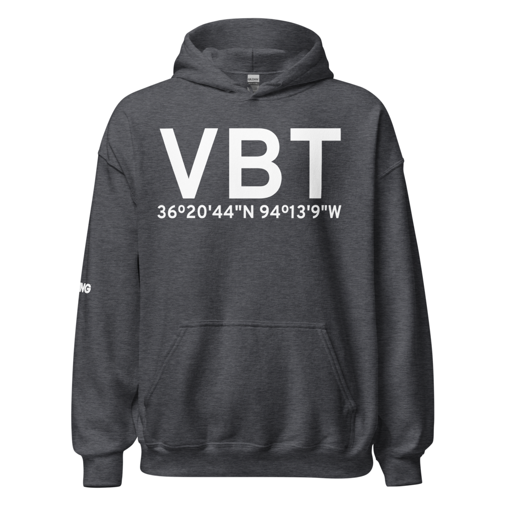 Bentonville (KVBT) Airport Hoodie Sweatshirt 