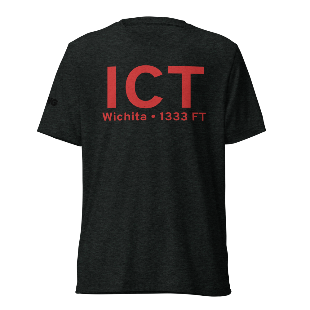 Wichita (KICT) Airport Tri-blend T-Shirt 