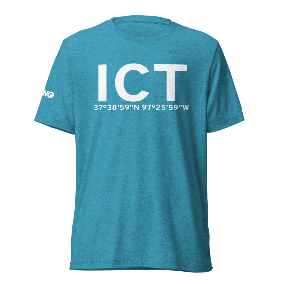 Wichita (KICT) Airport Tri-blend T-Shirt 