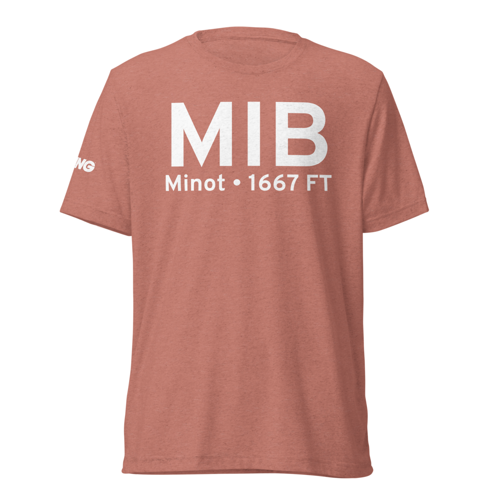 Minot (KMIB) Airport Tri-blend T-Shirt 