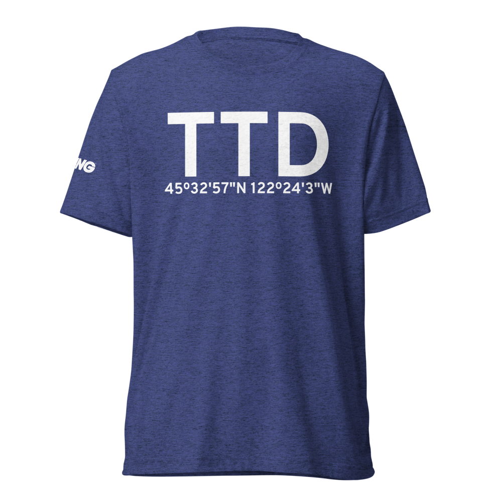 Portland (KTTD) Airport Tri-blend T-Shirt 
