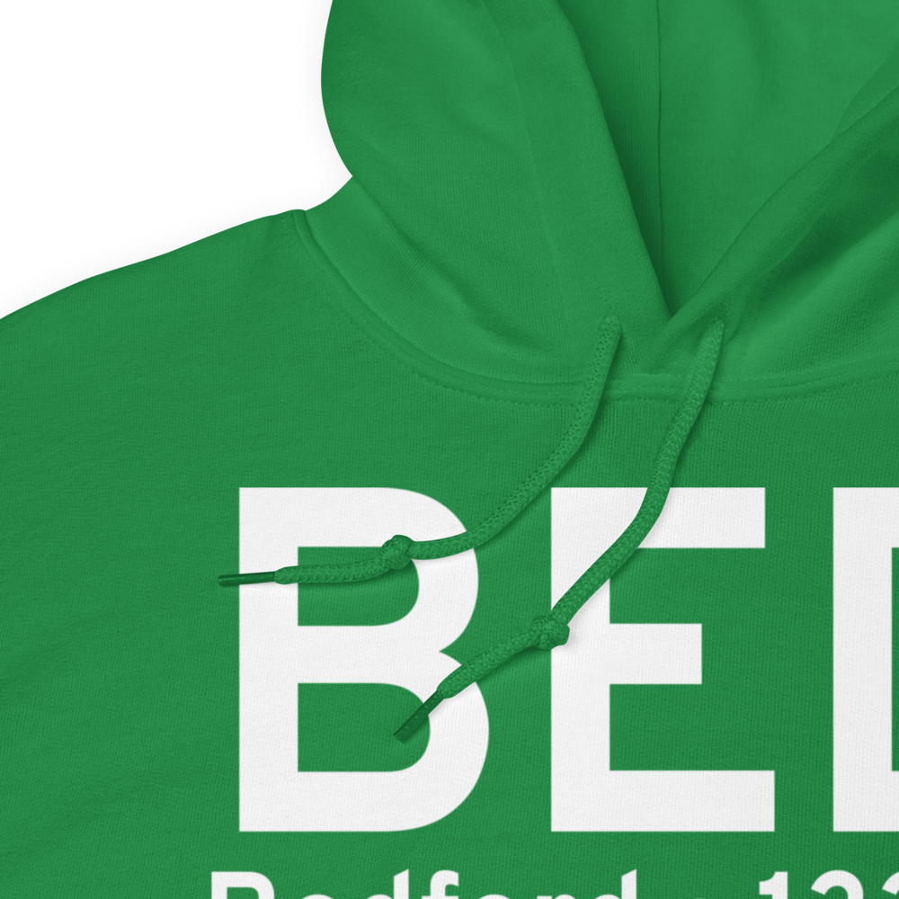 Bedford (KBED) Airport Hoodie Sweatshirt 