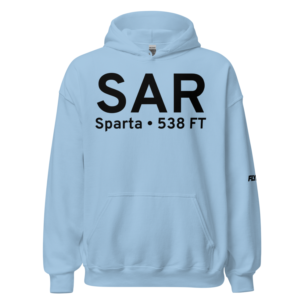 Sparta (KSAR) Airport Hoodie Sweatshirt 