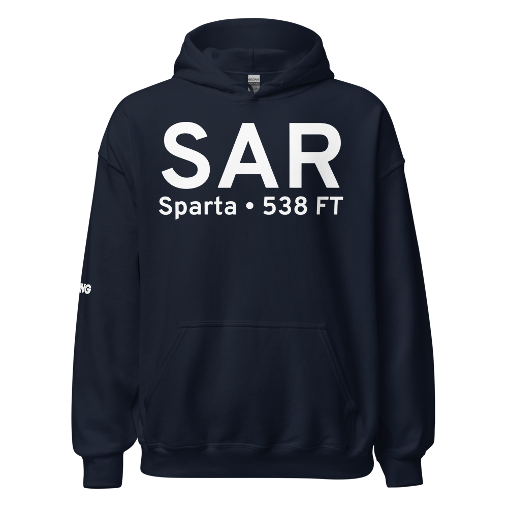 Sparta (KSAR) Airport Hoodie Sweatshirt 