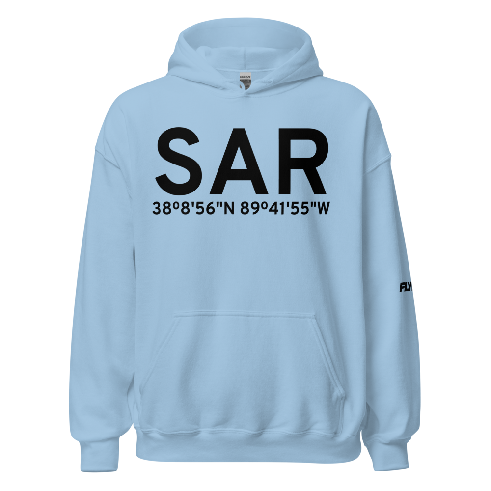 Sparta (KSAR) Airport Hoodie Sweatshirt 