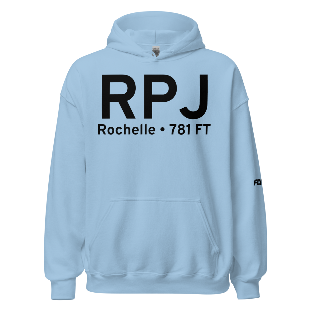 Rochelle (KRPJ) Airport Hoodie Sweatshirt 