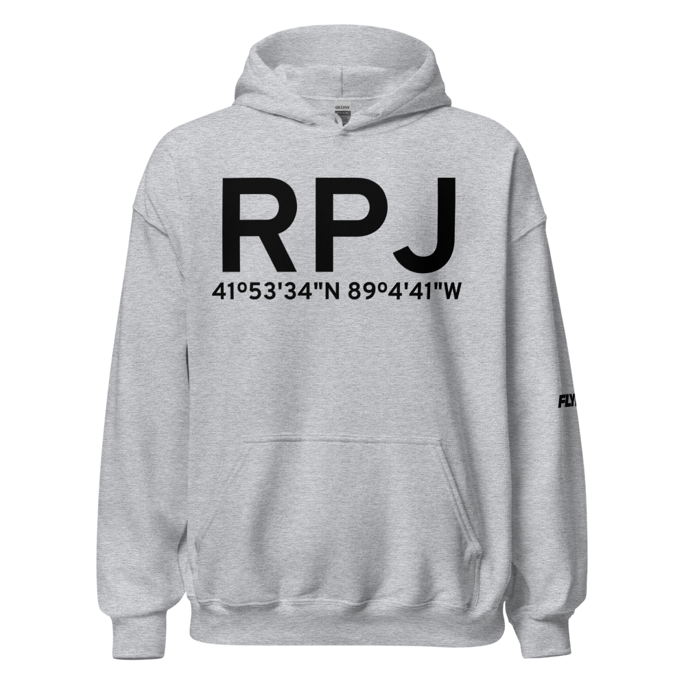 Rochelle (KRPJ) Airport Hoodie Sweatshirt 