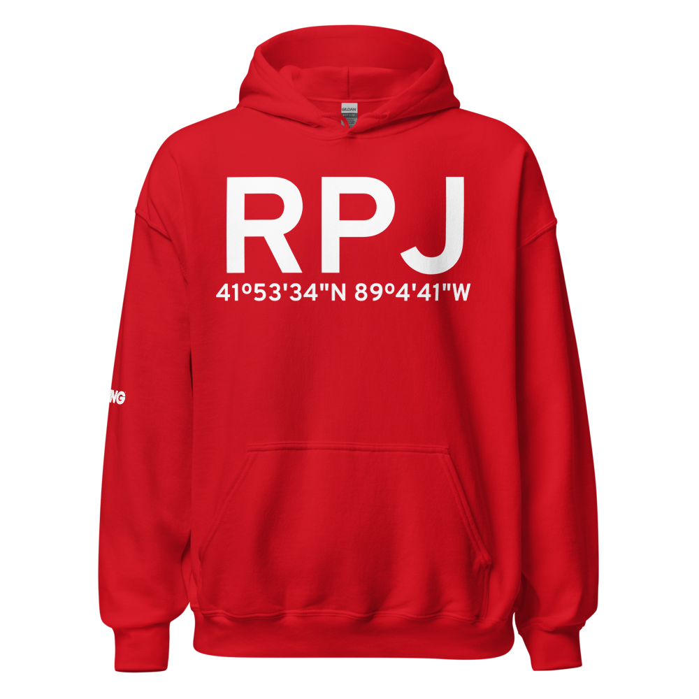 Rochelle (KRPJ) Airport Hoodie Sweatshirt 