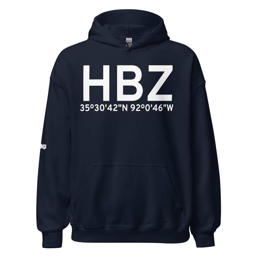 Heber Springs (KHBZ) Airport Hoodie Sweatshirt 