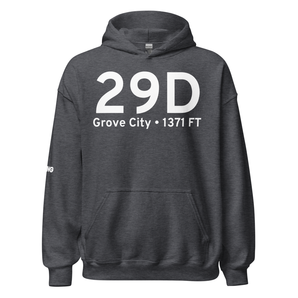 Grove City (K29D) Airport Hoodie Sweatshirt 