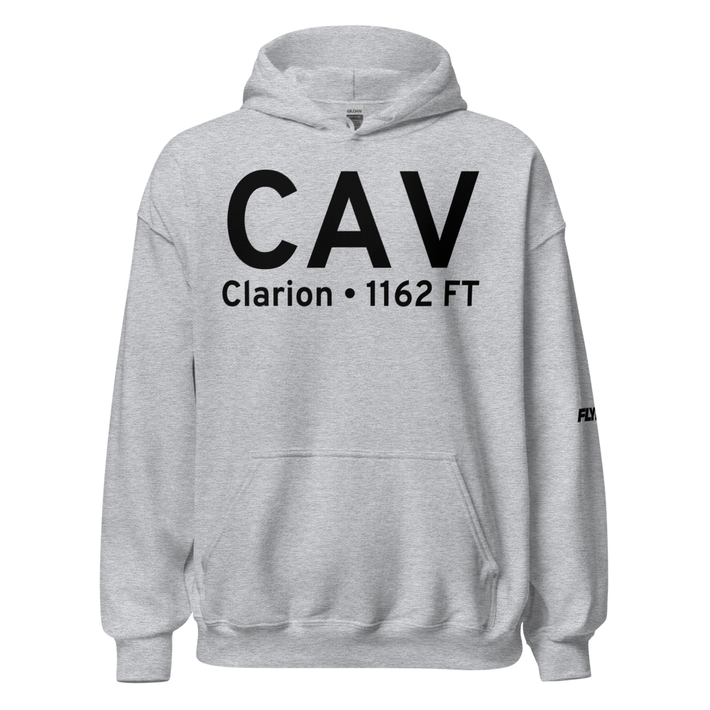 Clarion (KCAV) Airport Hoodie Sweatshirt 
