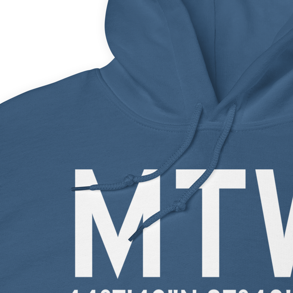 Manitowoc (KMTW) Airport Hoodie Sweatshirt 