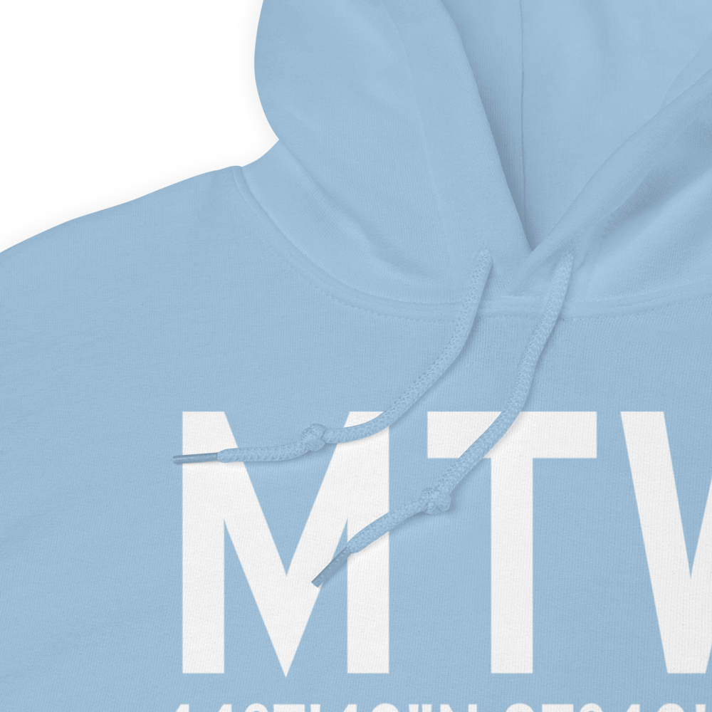 Manitowoc (KMTW) Airport Hoodie Sweatshirt 