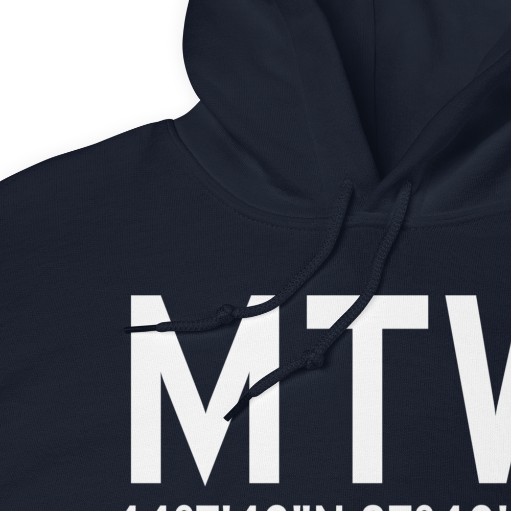 Manitowoc (KMTW) Airport Hoodie Sweatshirt 