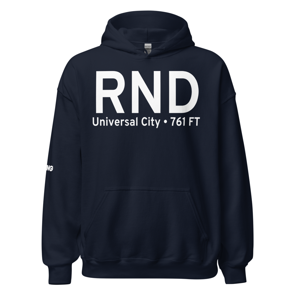 Universal City (KRND) Airport Hoodie Sweatshirt 