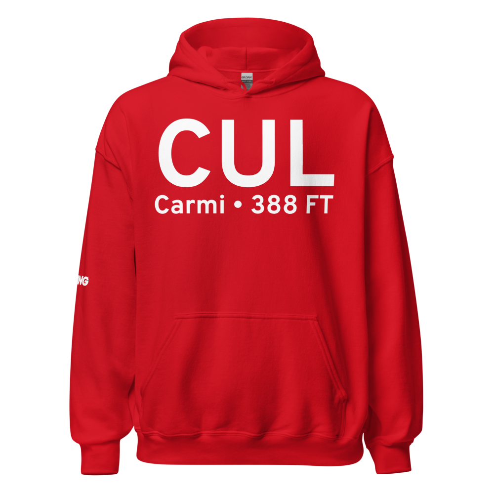 Carmi (KCUL) Airport Hoodie Sweatshirt 