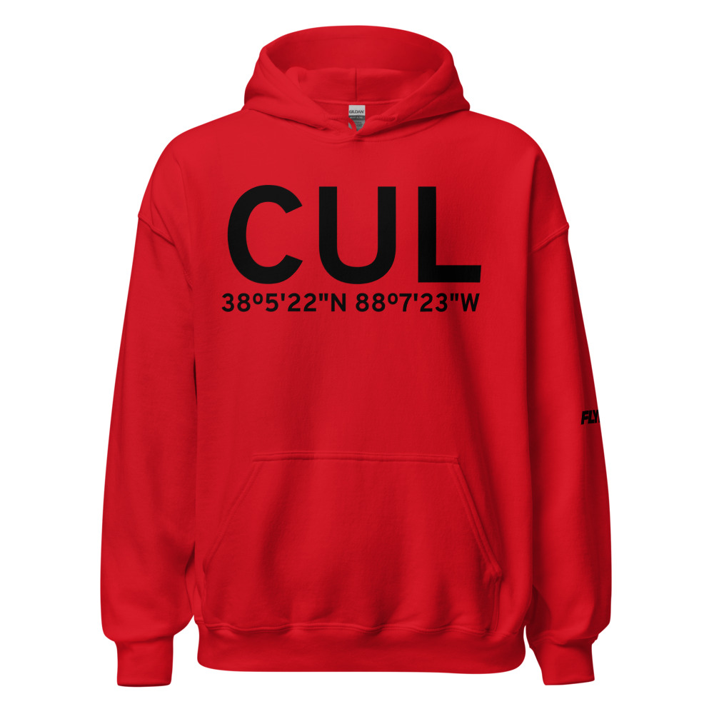Carmi (KCUL) Airport Hoodie Sweatshirt 