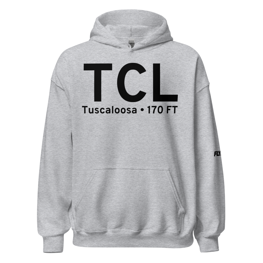 Tuscaloosa (KTCL) Airport Hoodie Sweatshirt 