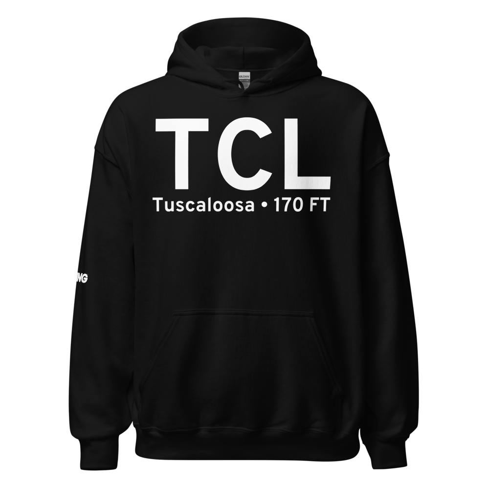 Tuscaloosa (KTCL) Airport Hoodie Sweatshirt 
