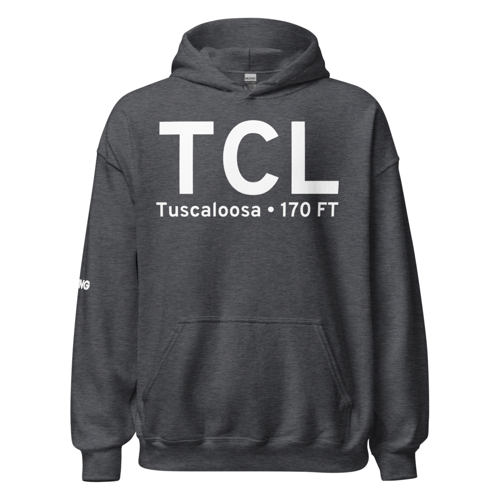 Tuscaloosa (KTCL) Airport Hoodie Sweatshirt 