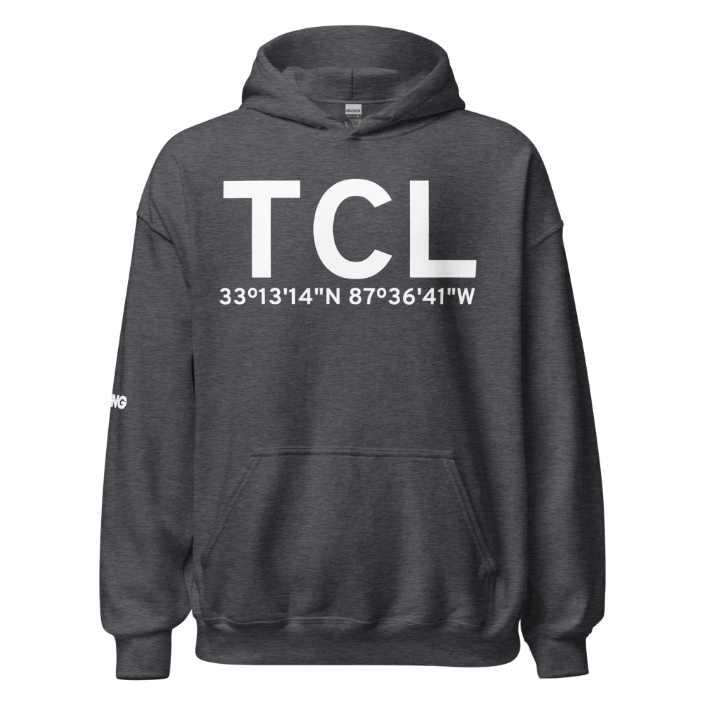 Tuscaloosa (KTCL) Airport Hoodie Sweatshirt 