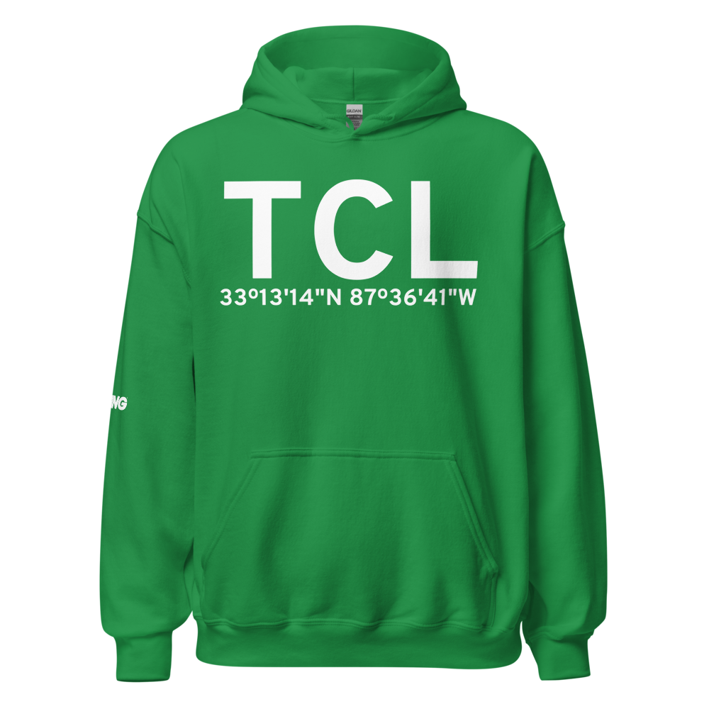 Tuscaloosa (KTCL) Airport Hoodie Sweatshirt 