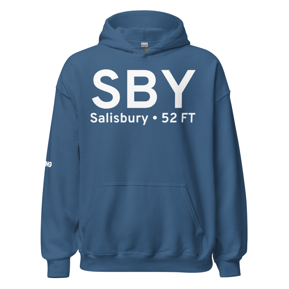 Salisbury (KSBY) Airport Hoodie Sweatshirt 