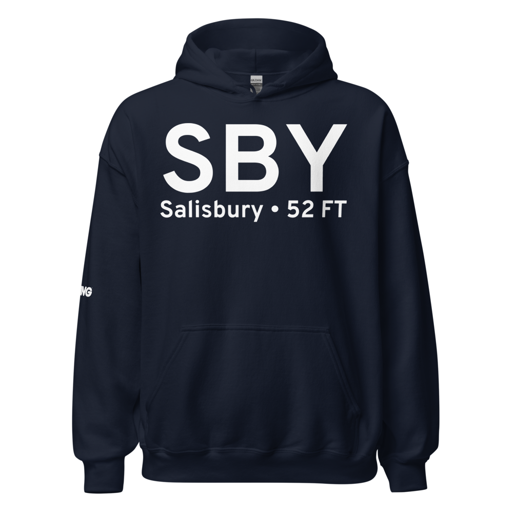 Salisbury (KSBY) Airport Hoodie Sweatshirt 
