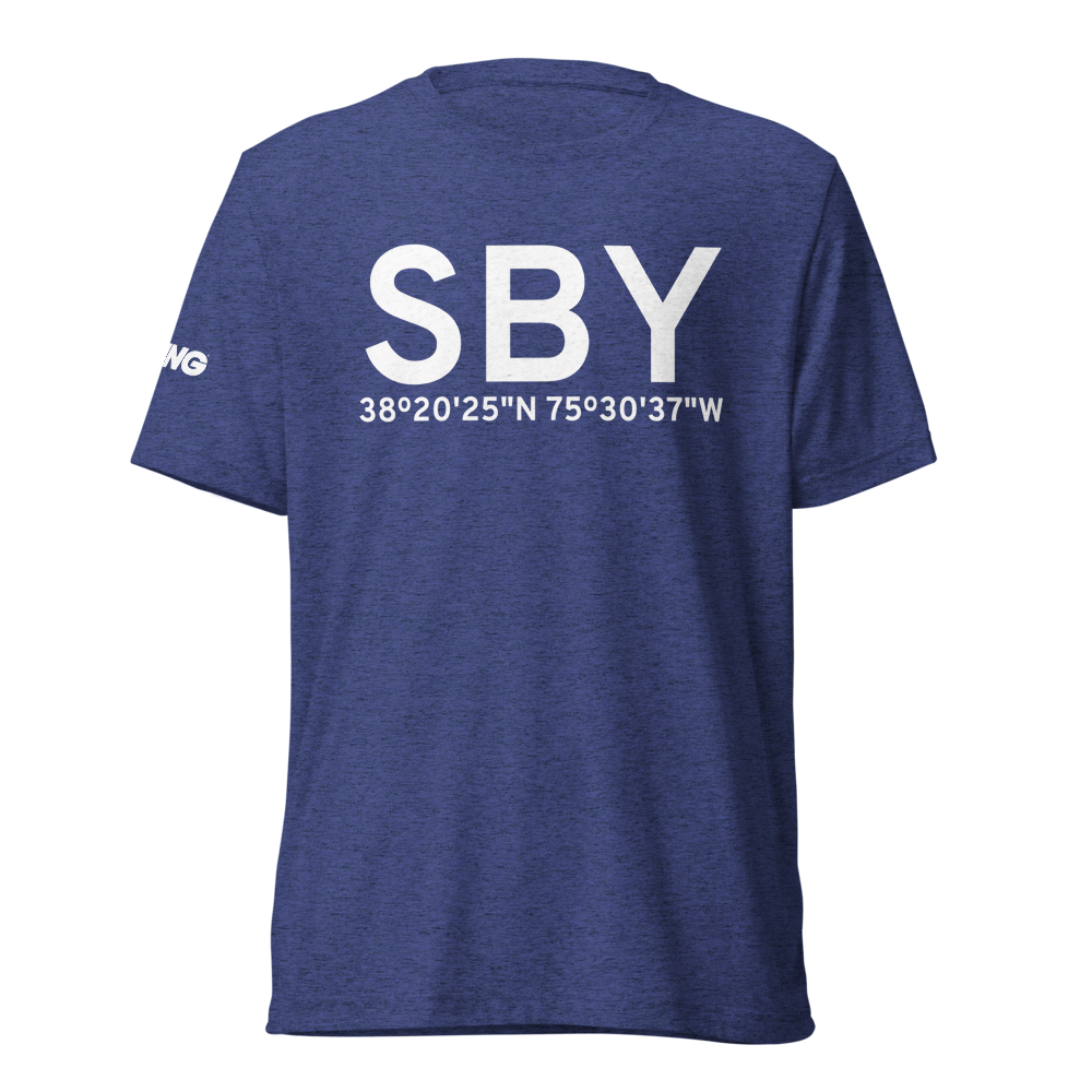 Salisbury (KSBY) Airport Tri-blend T-Shirt 