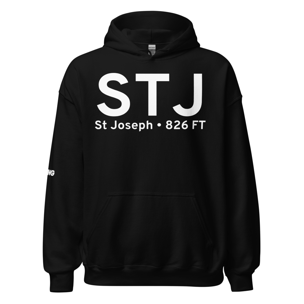 St Joseph (KSTJ) Airport Hoodie Sweatshirt 