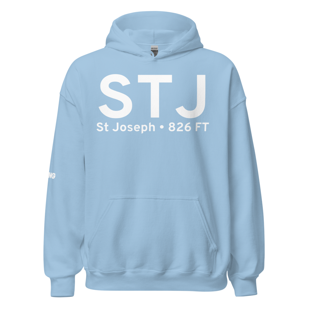 St Joseph (KSTJ) Airport Hoodie Sweatshirt 