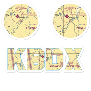 Broadus Airport (BDX) VFR Sectional Sticker Pack