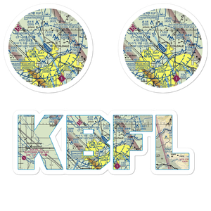 Meadows Field (BFL) VFR Sectional Sticker Pack
