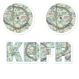 Virgil I Grissom Municipal Airport (BFR) VFR Sectional Sticker Pack