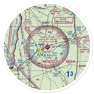 Early County Airport (BIJ) VFR Sectional Sticker (30 mile)