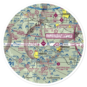 Wayne County Airport (BJJ) VFR Sectional Sticker (30 mile)
