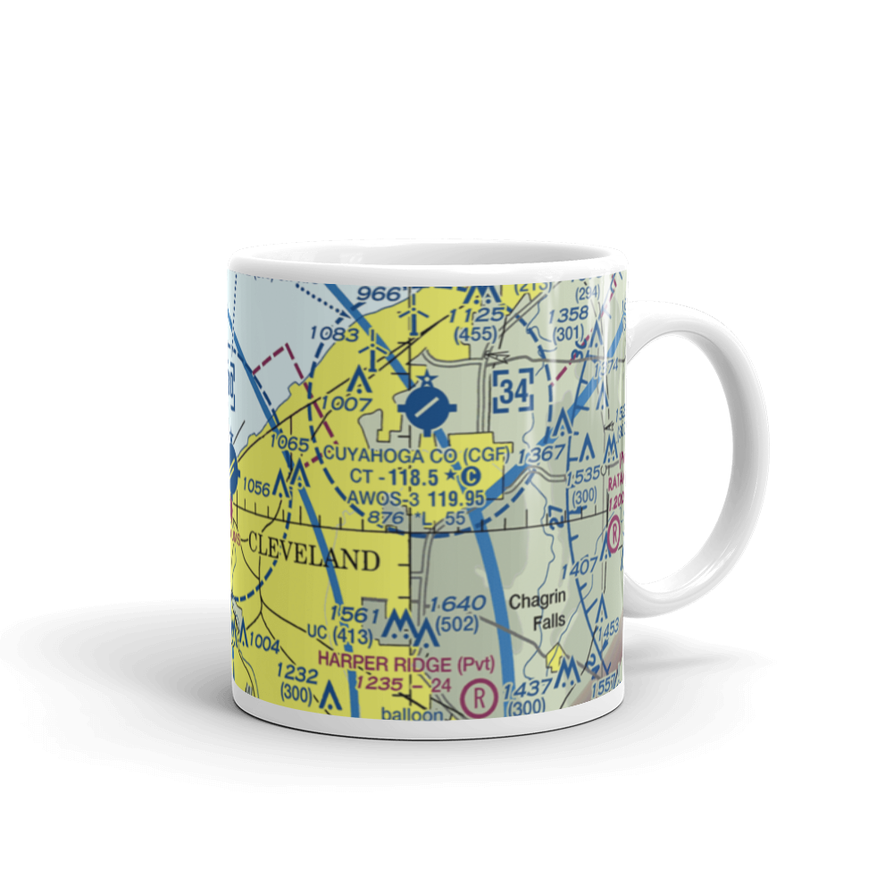Burke Lakefront Airport (BKL) VFR Sectional  Mug 