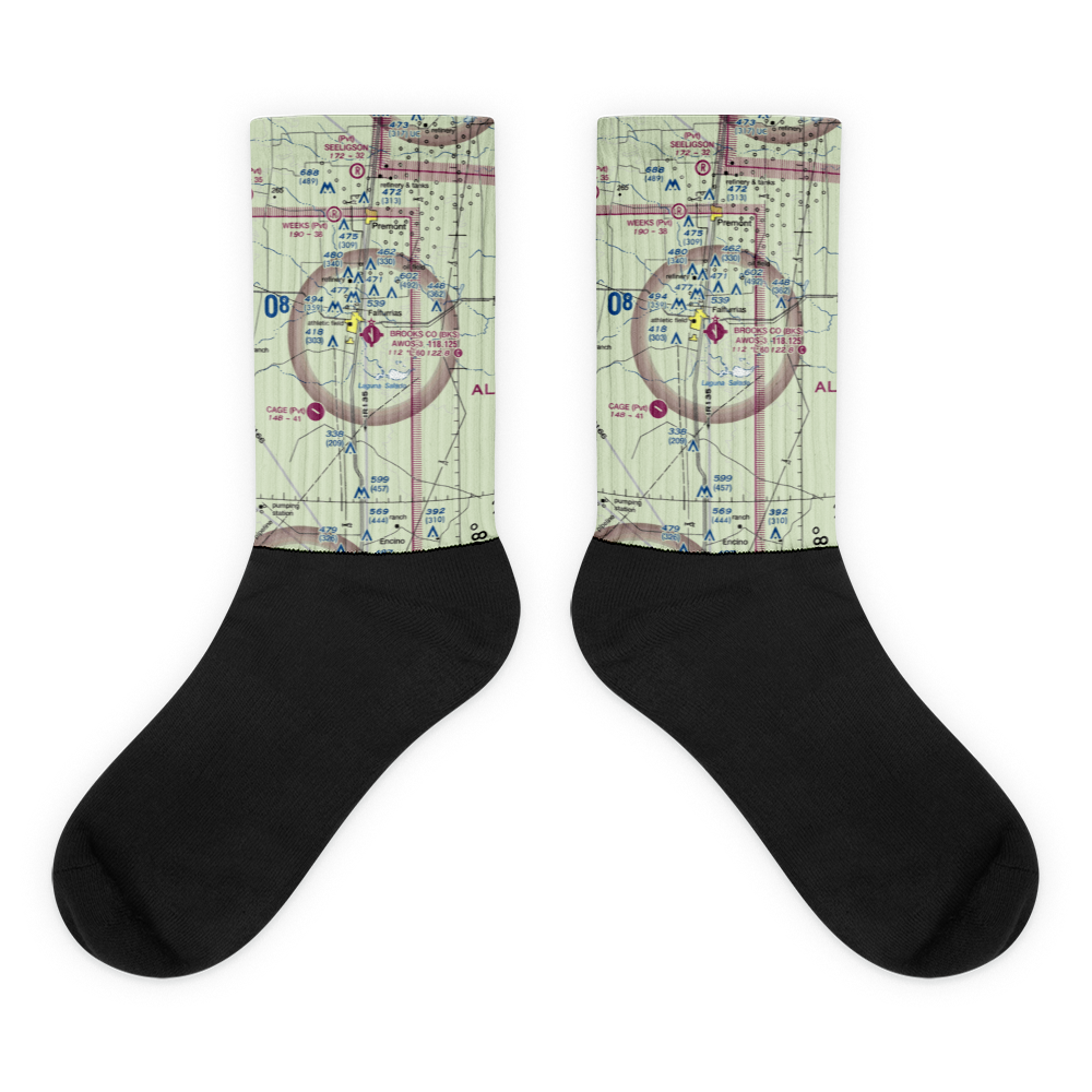 Brooks County Airport (BKS) VFR Sectional Socks 