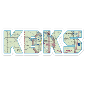 Brooks County Airport (BKS) VFR Sectional Sticker