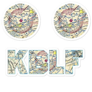 Mercer County Airport (BLF) VFR Sectional Sticker Pack