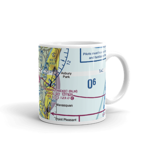 Monmouth Executive Airport (BLM) VFR Sectional  Mug