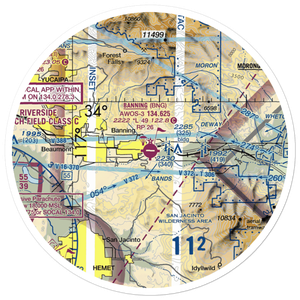 Banning Municipal Airport (BNG) VFR Sectional Sticker (30 mile)