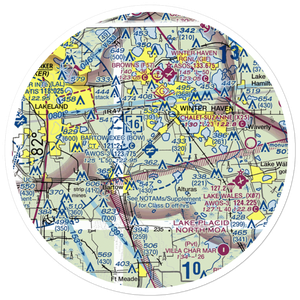 Bartow Executive Airport (BOW) VFR Sectional Sticker (30 mile)