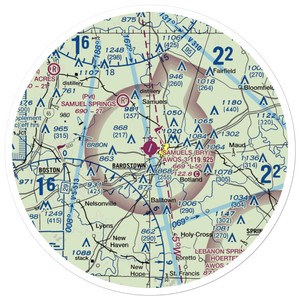 Samuels Field (BRY) VFR Sectional Sticker (30 mile)