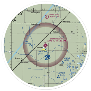 Britton Municipal Airport (BTN) VFR Sectional Sticker (30 mile)
