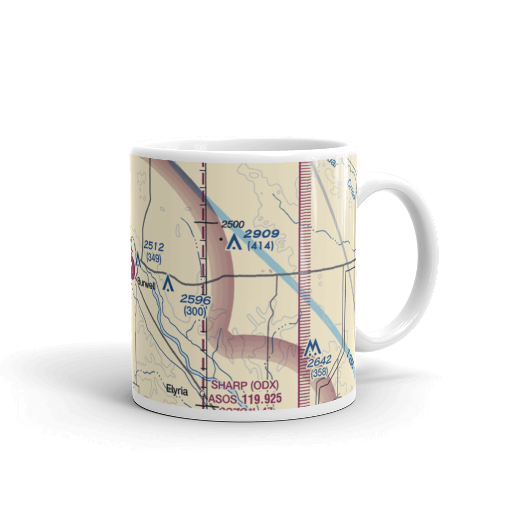 Cram Field (BUB) VFR Sectional  Mug 