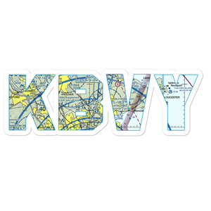 Beverly Municipal Airport (BVY) VFR Sectional Sticker
