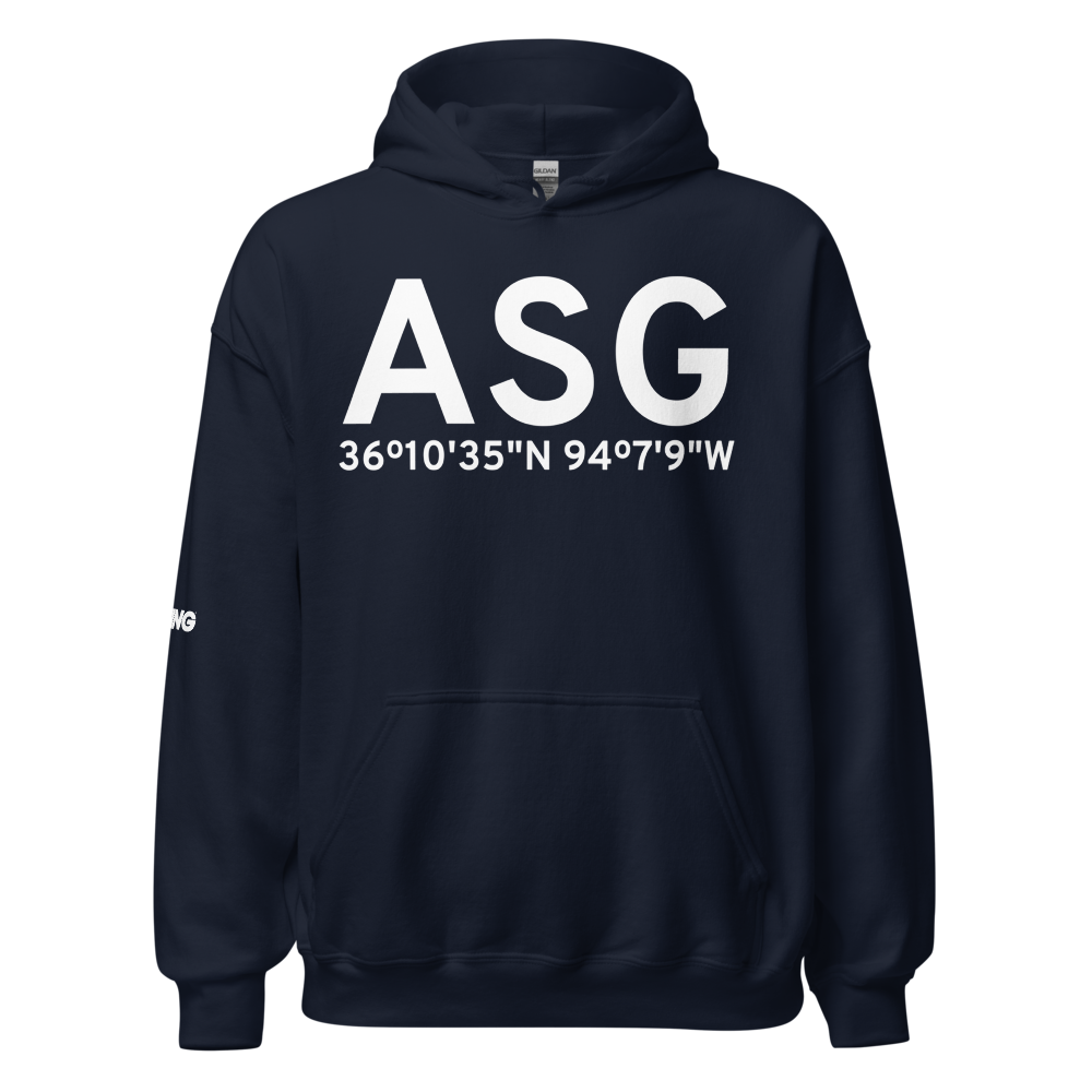 Springdale (KASG) Airport Hoodie Sweatshirt 